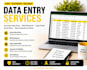 do accurate data entry, excel data entry and web research