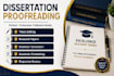 proofread and edit dissertation thesis and research papers