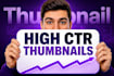 design high CTR youtube thumbnails