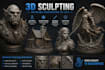 create 3d character sculpting models for printing