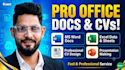 write, edit, and design a professional CV or resume
