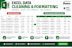 do excel data cleaning, sorting, and data formatting