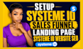 setup systeme io sales funnel systeme io landing page systeme io website seo