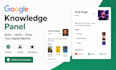 make your google knowledge panel, entity SEO and brand authority