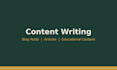 write engaging content and blog articles