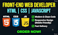 code your website using html css and javascript
