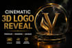 create a cinematic luxury 3d logo reveal for your brand