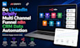 do linkedin dripify multi channel funnel n8n crm data automation