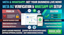 do meta app approval, business verification, whatsapp API, whatsapp business