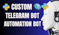 develop complex telegram bot with payment integrations