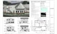 architectural and construction drawing, city permit drawing, 2d floor plan