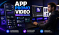 create an engaging app promo video, mobile app demo, and UI animation