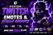 create custom twitch emotes and stream graphics