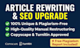 rewrite and SEO optimize your blog posts with zero plagiarism guaranteed