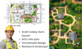 draft hobby farm layout adu site plan homestead design backyard landscape