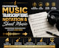 do music transcriptions, notation and sheet music