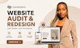 audit squarespace website and redesign sqaurespace website