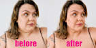 remove double chin from photos