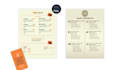 design a professional price list or menu
