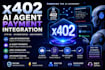 develop x402 ai agent payment API, http 402 monetization and stablecoin