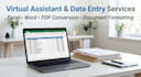 provide virtual assistant and data entry services
