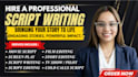 do movie script writing, script writing, film script, screenwriting screenplay