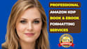 format your book and ebook for amazon KDP publication