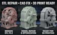 create repair fix modify stl file repair edit obj file 3d scan cleanup 3d print