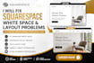 fix squarespace white space and layout problems