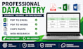 professional data entry and PDF conversion services