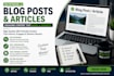 write SEO optimized ai blog posts and articles