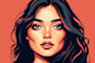 paint an custom vector art portrait illustration