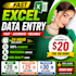 do fast excel data entry , copy past and wed research