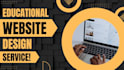 design and develop a professional educational website