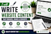 write website content in english
