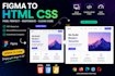 convert figma to responsive HTML CSS website