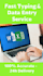 fast typing data entry and ms