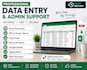do accurate data entry, copy paste, typing and excel work