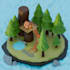 create stylized lowpoly 3d models for games and animations