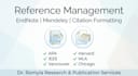format citations and references using endnote or mendeley