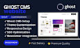 build ghost cms website setup ghost theme ghost blog customize host newsletter