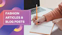 write SEO fashion articles and blog posts