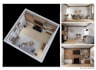 design 2d 3d interiors for kitchen, bathroom, living room