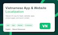 localize your app website or saas into natural vietnamese