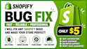 fix shopify theme bugs and liquid code errors