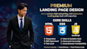 create responsive premium landing page