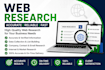 do professional web research