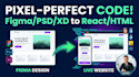convert figma to react, PSD to HTML, or xd to react js