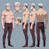 draw character design reference sheet