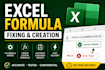 fix excel formulas, errors, vlookup, xlookup, index match